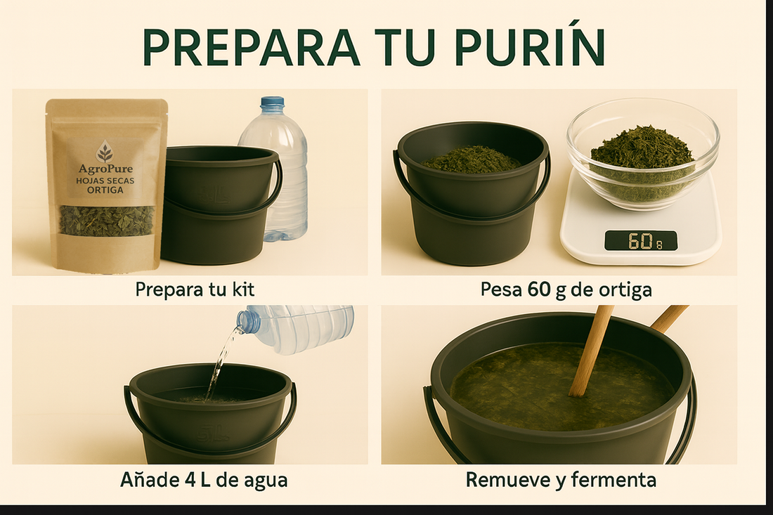 Preparar purin de ortiga con Nuestras Hojas Secas de Ortiga