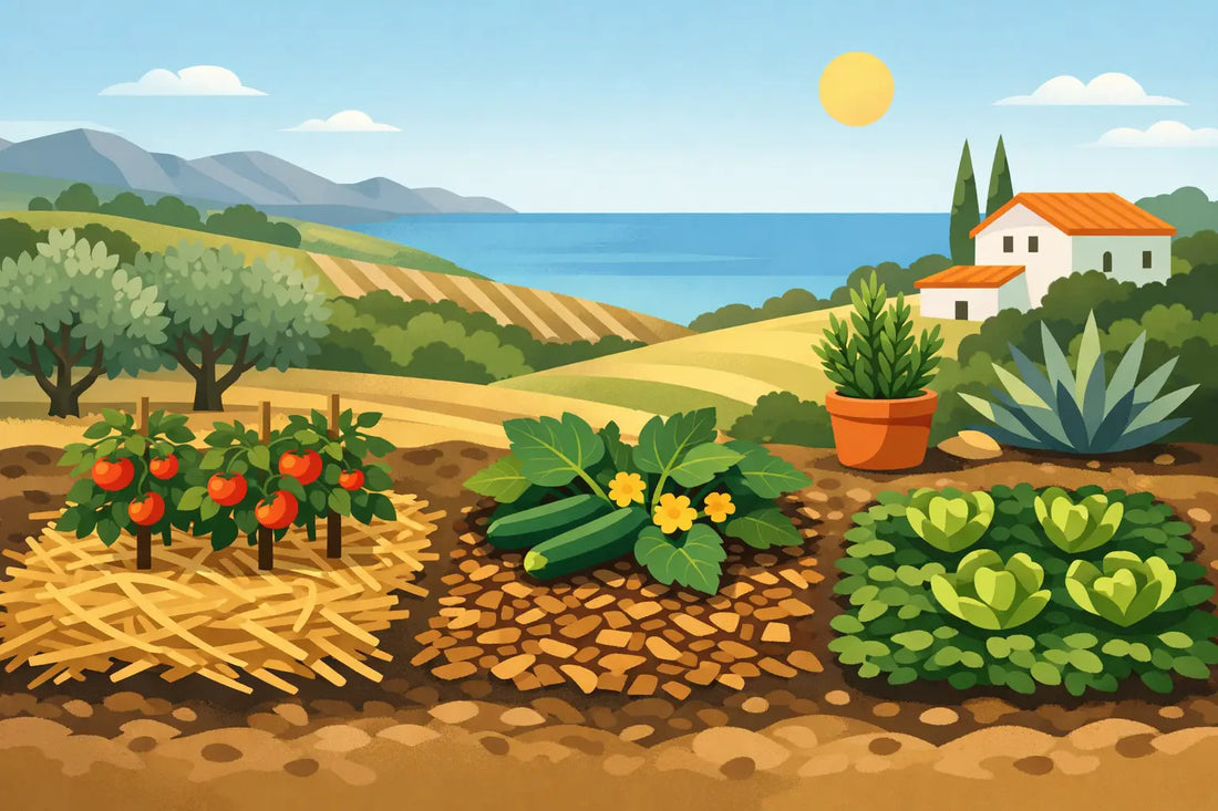 Mejores acolchados para un huerto mediterráneo