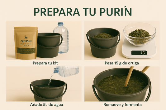 Preparar purin de ortiga con Nuestras Hojas Secas de Ortiga
