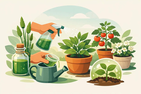 Cómo aplicar cola de caballo a las plantas