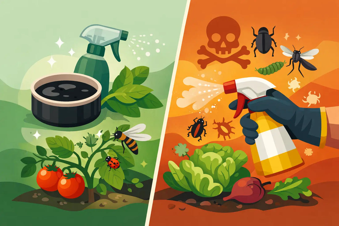 Jabón negro vegetal vs insecticida en el huerto