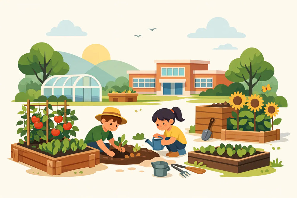 Cómo diseñar un huerto ecológico escolar