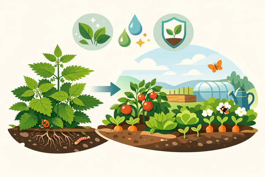 Qué hace la ortiga en las plantas del huerto