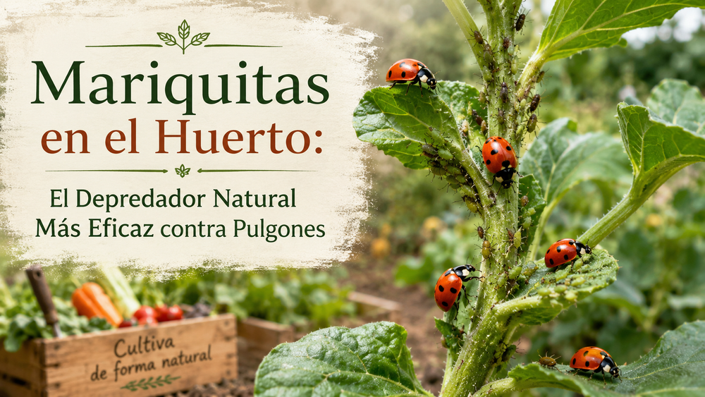 Mariquitas en el Huerto: El Depredador Natural Más Eficaz contra Pulgones | AgroPure