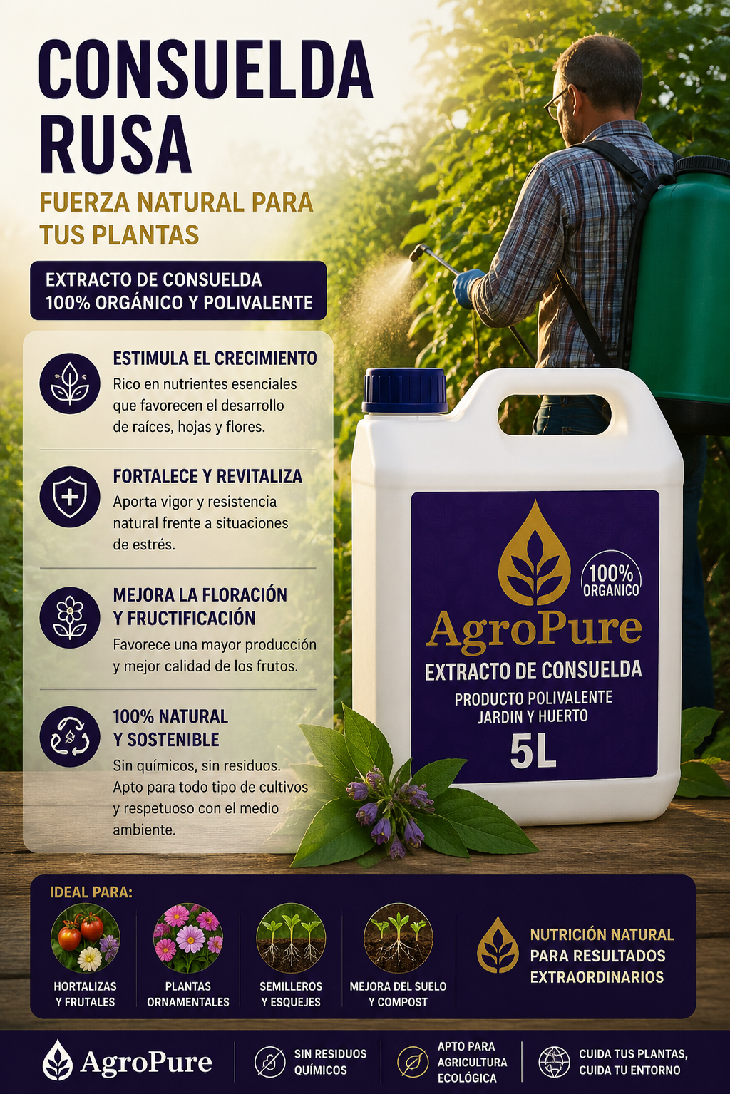 AgroPure - Extracto de Consuelda 5 L