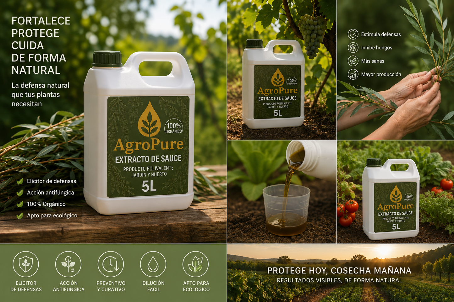 Extracto de Corteza de Sauce 5 L - AgroPure