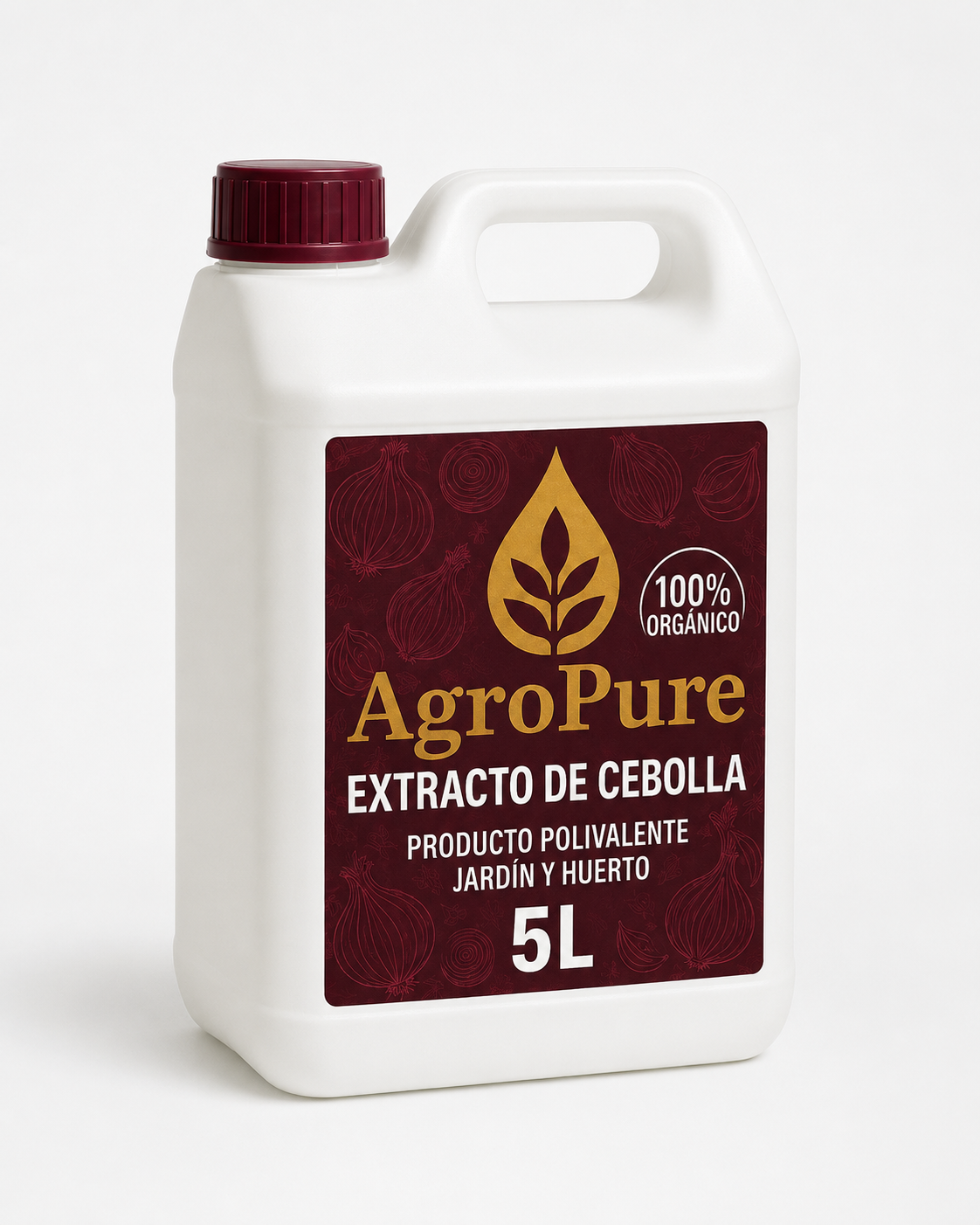Extracto de Cebolla Ecológico AgroPure 5L — preparado antifúngico Allium cepa concentrado para agricultura ecológica
