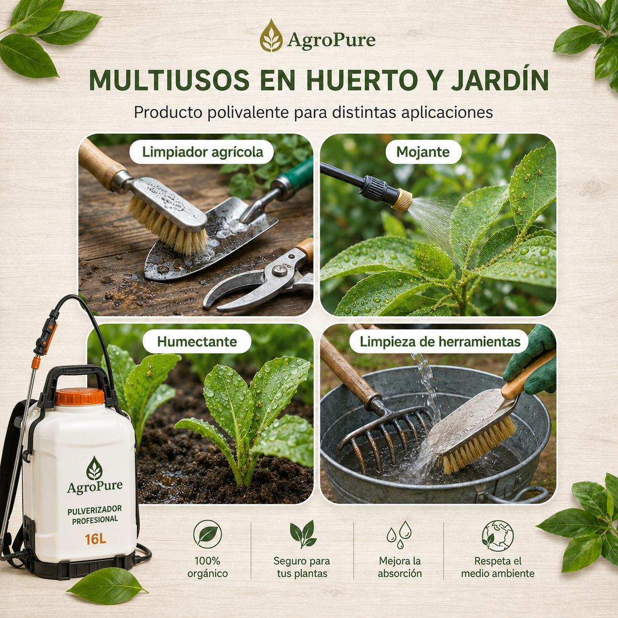 Jabón Negro Vegetal Natural Concentrado 5L - AgroPure