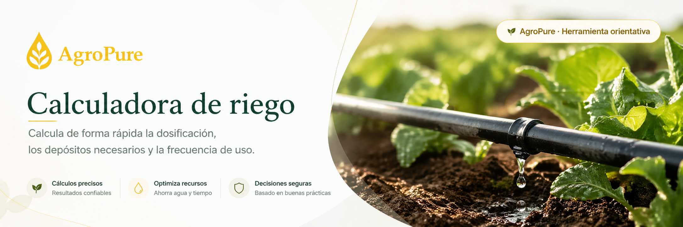 Calculadora de riego AgroPure